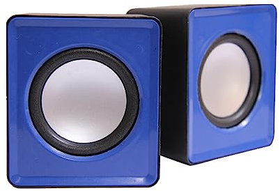siduytin Computer Speakers Loudspeaker Mini USB Stereo for Home Office Desktop Laptop Multimedia Notebook Living Room Accessories, Blue