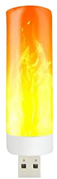 LED flameffekt - USB-uppladdningsbar LED-flamlampa, flimrande flameffekt