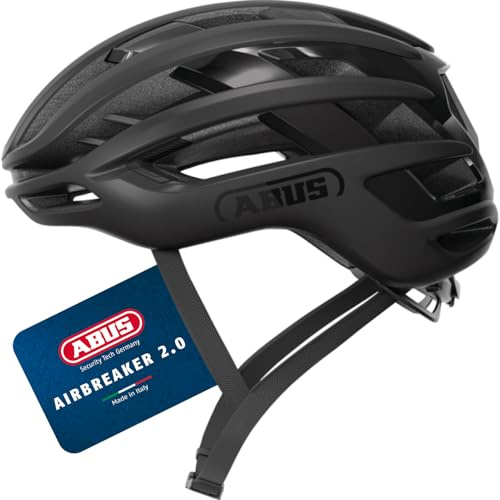 ABUS Casque de vélo de Course AirBreaker 2.0 - Casque de vélo léger axé sur la Ventilation, l'aérodynamisme, la sécurité et Le Confort pour Le Cyclisme Professionnel - pour Femmes et Hommes