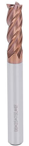Yunseity Fresa Cnc in Acciaio Al Tungsteno, Fresa Ad Alta Durezza per Lavorione del, Undersile Taglio Cnc 75 Mm / 2,95 Pollici, Finitura Rivestita, Lunghezza Lama 0,97