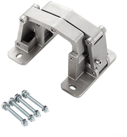 Pumixiy Stainless Steel Garage Door Hinge for Stone Doors and Heavy-Duty Fire Doors, 180° Full-Range Motion, Resistant, Load Capacity 50–200(50KG)