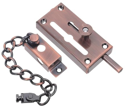 Lurrose Chaîne de Sécurité de Porte en Acier Inoxydable, Verrou à Chaîne Robuste pour Porte D'entrée, Longueur Compatible, Protection Antivol Intérieure, Installation Facile, Sécurité