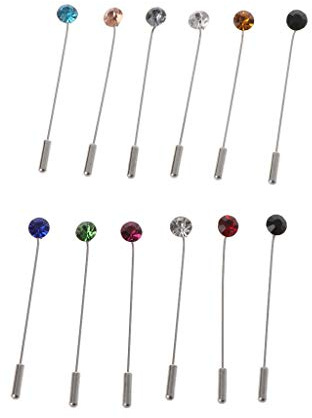 MEIKONG 12Pcs Femmes Broche épingles Cristal Hijab écharpe Perle De Sécurité Chandail Clips Châle