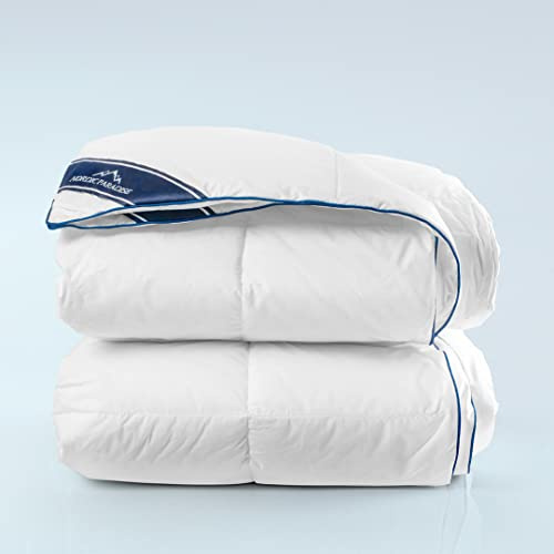 Nordic Paradise - Couette en Duvet 4 Saisons - 140x200 cm - Été + Toute l’année - 90% de Duvet de Canard Français