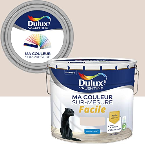 Ma Couleur Sur-mesure par Dulux Valentine – Peinture Intérieure Murs, Plafonds, Boiseries - Facile à appliquer - Mat Beige Parfait 10 L