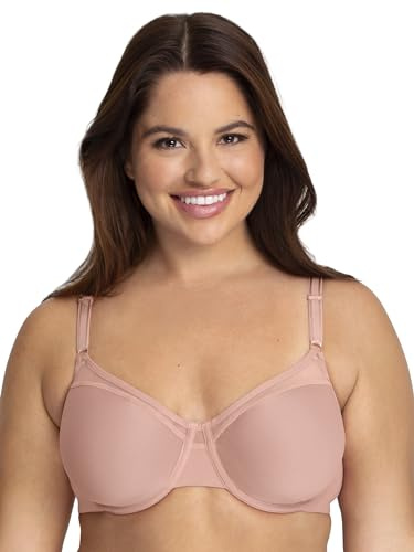 Fruit of The Loom Women's Breathable Spacer T-Shirt Bra Rose Shadow 38DDD