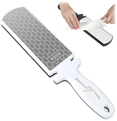 Aiguiseur de couteau diamant,granulométrie 400/1000,Aiguiseurs de pierre diamant, Pierre a Affuter,Ensemble Pierres Aiguiser,Pierre à Aiguiser Diamant de Grain, convient à une utilisation en extérieur