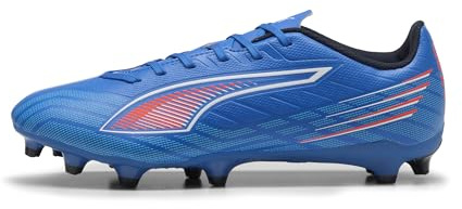 PUMA Unisex Ultra 6 Play Fg/Ag fotbollssko, Ultra blå Puma vit lysande röd, 44.5 EU