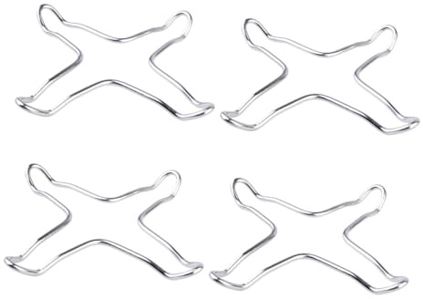 MAGICLULU 4pièces Support De Cuisinière Inoxydable Lot De Supports Pour Casseroles Et Woks Accessoires De Cuisine Pour De Gaz Et Gain Cuisson