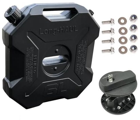 Bensinkanner 6L liter Svart Röd Grön Dunktrumma Bränsletank Bensindunkar(6L Black With Lock)