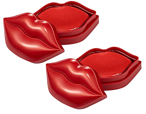 EXQUIMEUBLE Lippenmaske 40 Stück Feuchtigkeitsspendende Gel Lippenpflege Für Faltenreduktion Anti Aging Sanfte Peeling Und Hydratationseigenschaften Für Trockene Lippen Geeignet Für