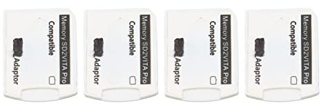 Cocoarm Efficient Micro Storage Efficient Memory Card Adapter for PS Vita 1000 2000, Replace the Expensive Game Card, 4pc Packs