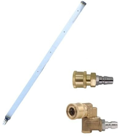 HpLive Lancia di pulizia per auto in acciaio inox – Pulitore ad acqua con giunto girevole a 180° per la manutenzione del veicolo (1)