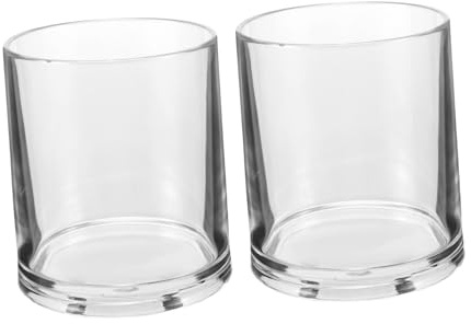 SOIMISS 2 Pezzi Bicchiere da vino in acrilico bicchierini bicchieri vino bicchieri da cocktail trasparenti tazze da dessert occhiali da festa Trasparente