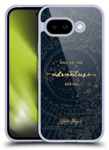 Head Case Designs Officially Licensed Nature Magick Star Map So The Adventure Begins Quote Gel Case [Military Grade Protection] Compatible With Google Pixel 9A