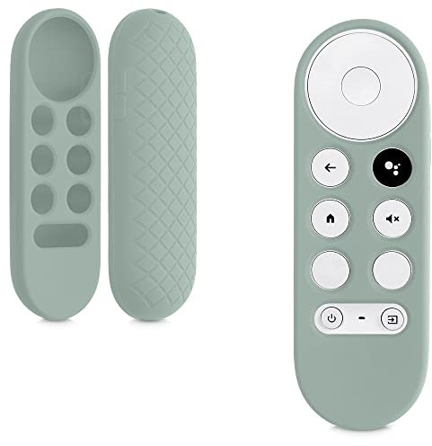 kwmobile Hülle Fernbedienung kompatibel mit Google Chromecast 2020 4K / Chromecast 2022 HD Hülle - Silikon Case für TV Zubehör in Pastellgrün