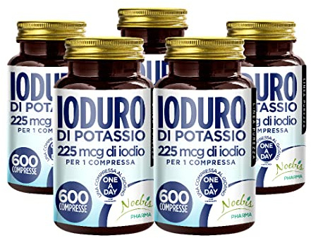 Yoduro de Potasio - 3000 Tabletas - 225 mcg de Yodo por 1 Comprimido - Suministro de Larga Duración