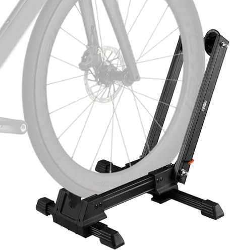 Favoto Faltbarer Fahrradhalter Bodenfahrradständer Fahrrad Indoor Parken Radhalter für 20-29 Zoll Rennräder Mountainbikes Aluminium (Nicht für E-Bikes)
