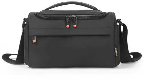 FOSOTO Bolsas para Cámaras Réflex, Fundas para Camaras Fotograficas, Bolsa de Hombro Impermeable para Cámara Reflex DSLR/SLR Objetivos y Accesorios Compatible con Canon Nikon Sony