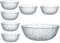 Luminarc Aspen Schüssel 27 cm+ Schalen 12 cm Set 7 tlg