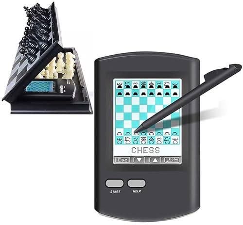 HNSYPX Touch Electronic Chess Set Intelligent, Chess Computer Luxury Hd Single Player Computer Match, Electronic Chess With Physical Board Portable For Children Adult