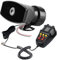 12V 7 Ton Auto Sirene, Fahrzeug Horn 100W für Alarmrufe, Geeignet für Alle 12V Fahrzeuge, LKW, Züge, Boote, Autos, Vans, 2.4A ABS, Kaliber 158*85 Mm, Schwarz