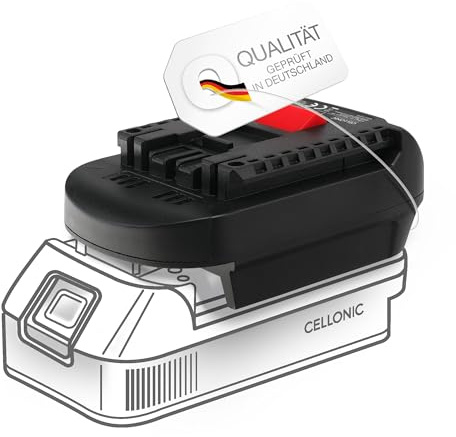 Akku-Adapter Kompatibel für DeWalt/Milwaukee 18V-20V Konverter Kompatibel mit Bosch 18V Li-ion GBA Professional Werkzeuge DM18BS