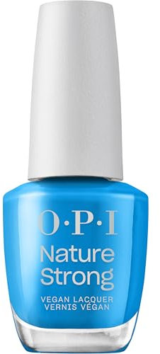 OPI Nature Strong Fresh as a Blue Crème Daisy Blue Nail Polish - High-Shine, 7-Day Wear | Long Lasting Nail Colour | 15ml
