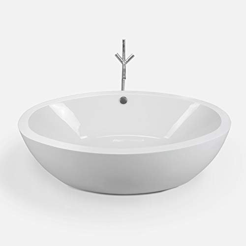 FREESTANDING Bathtub Modern Design Bath TUB Tiffany+Faucet 190 x 120 cm New + Faucet