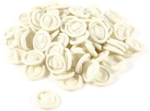 UK CELTD 100 PCS Lot Rubber Latex Finger Disposable Cots Set Fingertips Protector Gloves