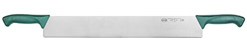 Sanelli linea Skin Coltello Formaggio 2 Manici, Acciaio inox, Verde, lunghezza lama 50 cm.