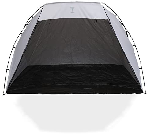 TODOKI Large Spray Paint Tent - Indoor & Outdoor Paint Booth Shelter with Built-in Floor & Mesh Screen for DIY Spray Painting and Lacquer Projects - Includes 4 Painter’s Pyramids and 1 Storage Bag