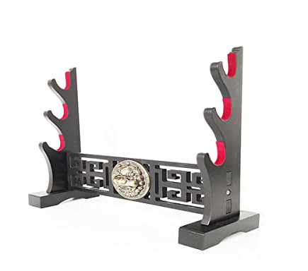 GOONSDS Supporto Per Spada Espositore Per Armi Katana Genji Lama Per Spada Da Samurai Giapponese Supporto Medievale Slayer Weapon,3 Tier