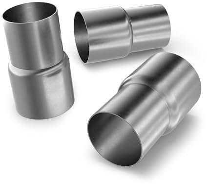 Riduttore universale per tubi da Ø 38 mm fino a Ø 75 mm, adattatore per saldare, riduzione, raccordo per tubo di scarico (Ø 40 mm su Ø 55 mm [interno])