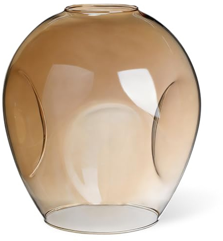 Gadpiparty Pantalla De Cristal De 6.29 Pulgadas Para Lámpara De Pie Y De Mesa Accesorio Versátil De Tulipa Redonda Simple Moderna Para Decoración De Interior