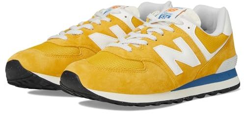 New Balance Unisex-Adult 574 V2 Sneaker, Marmalade/Sea Salt, 7 Wide Women/5.5 Men
