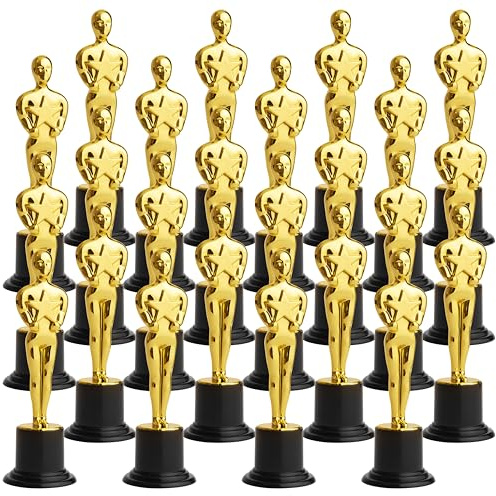 THE TWIDDLERS - Set di 24 trofei di plastica per vincitori di premi - Perfetto per concorsi teatrali, corsi di recitazione, danza, regali per cerimonie di riconoscimento e di realizzazione