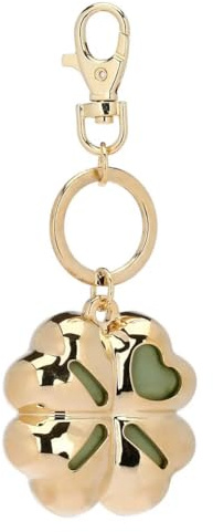 THUN - Portachiavi profumato quadrifoglio - mettalo - Collezione Profumazioni - 12 cm con catena 4 cm icona