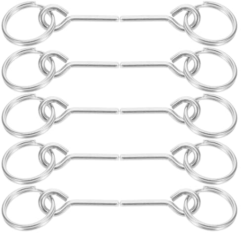 DEARMAMY Robuste Fiberglas Zeltverbindungsstifte 10 Stück Camping Zeltseilringe für Wanderzelte Vielseitiges Outdoor Zeltzubehör Leicht und Langlebig Kompatibel mit Verschiedenen Zeltarten