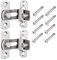 (2 Stück) Stainless Steel Door Lock Door Bolt 90 Degree Latch with Screws Lock Bolt Sliding Door Lock for Gate Bathroom Toilet Garden Window Door