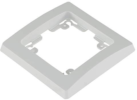 DELPHI 1-fach Rahmen 80x80mm Blende für Steckdosen Schalter Serie 10 Stück Weiß
