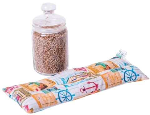 DECOLORES Saco Térmico De Semillas | Alivia Dolores Musculares Y Cólicos En Bebés | Aroma Relajante A Lavanda | Diseño Floral Compacto 15x40Cm | Efecto Frío Y Calor | Saco Semillas Microondas