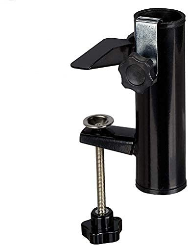 BSTCAR Portaombrelli per ombrellone, base per ombrellone in acciaio per balcone, ombrellone, morsetto a clip per ombrellone, ringhiere per ombrelloni per tavoli, recinzioni, accessori per ombrelloni