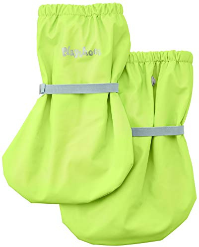 Playshoes Stivali da Pioggia con Fodera in Pile Unisex - Bambini e ragazzi, Giallo Neon, Medium