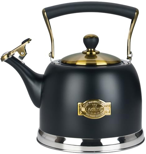 Tea Kettle Stainless Steel Teapot, Stainless Steel Teakettle for Stove Top with Heat Proof Ergonomic Handle 3.0 Quart