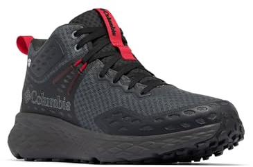 Columbia Men's Konos TRS Outdry Mid Waterproof Shoe, Dark Grey/Mountain Red, 8.5