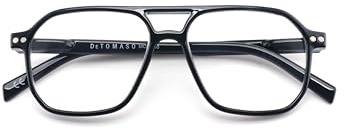 DE TOMASO Gafas de lectura 530-1 negras +1,00, Negro, 1 Diottria
