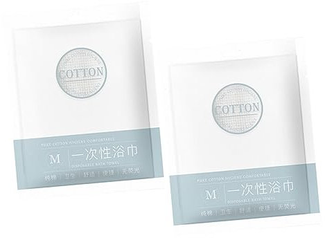 VALICLUD 2Stücke Einweg Duschhandtücher Verdickte Badetücher Für Hotel Und Zuhause Praktische Einmalhandtücher Aus Hochwertigem Material Für Sauna Und Wellness