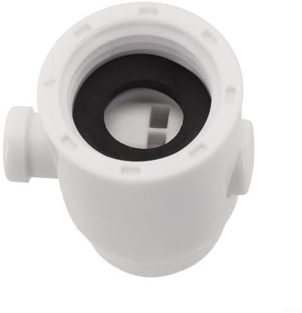 Gestiona fácilmente el flujo de agua de tu ducha con esta válvula de cierre ABS (blanco)