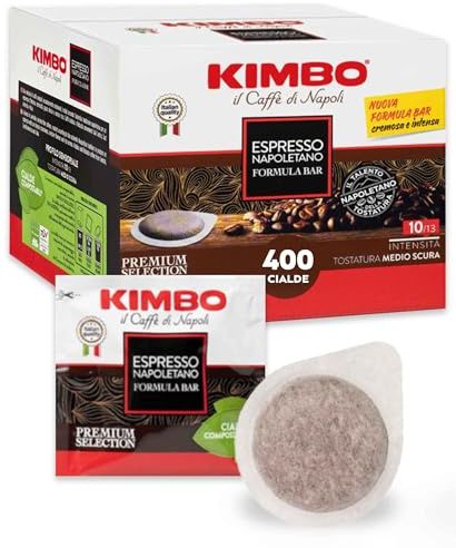 Kimbo Espresso Napoletano - 400 Cialde ESE 44mm con Puro Caffè Torrefatto in Italia